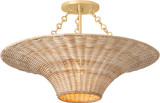 Troy C2425-VGL Ketan Modern Vintage Gold Leaf Ceiling Light