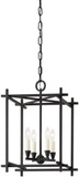 Troy F1095-BI Huck Modern Black Iron Foyer Light Fixture