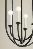 Troy F3218-BI Kael Contemporary Black Iron Entryway Light Fixture