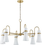 Troy F3430-PBR Maple Modern Patina Brass Lighting Chandelier