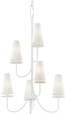 Troy F6287-GSW Marcel Gesso White Ceiling Chandelier