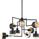 Troy F8737-SBK/GL North Contemporary Chandelier Lamp