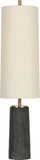 Troy PFL1156-PBR/CDG Thane Contemporary Patina Brass / Ceramic Meditation Grey Floor Lamp Lighting