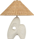 Troy PTL3425-PBR/CUB Nairn Contemporary Patina Brass / Ceramic Rustic Bone Table Lighting