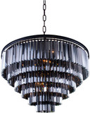 Urban Classic 1201D44MB-SS-RC Sydney Matte Black 44" Drop Ceiling Lighting