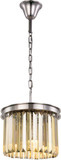 Urban Classic 1238D12PN-GT-RC Sydney Polished Nickel 12" Drum Hanging Light Fixture