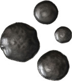 Uttermost 04344 Lucky Coins Modern Antiqued Nickel Wall Décor (set of 4)