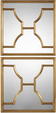 Uttermost 09268 Misa Gold Wall Mirrors (pack of 2)