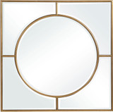 Uttermost 09673 Stanford Gold Square Mirror