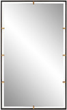 Uttermost 09845 Egon Contemporary Aged Bronze Rectangular Wall Mirror