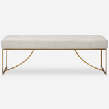 Uttermost 23843 Swale Modern Toasty Beige Bench