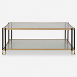 Uttermost 24846 Kentmore Modern Dark Bronze Coffee Table