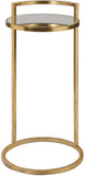 Uttermost 24886 Cailin Contemporary Bright Gold Leaf Gold Accent Table
