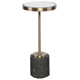 Uttermost 24998 Laurier Modern Rich Brushed Brass Accent Table