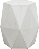 Uttermost 25273 Volker Contemporary Fresh White Geometric Accent Table