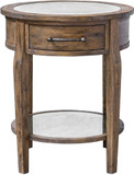 Uttermost 25418 Raelynn Weathered Pecan Raelynn Wood Lamp Table