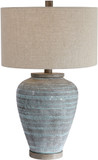 Uttermost 26228-1 Pelia Light Aqua Table Lamp