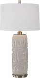 Uttermost 26379-1 Zade Warm Gray Table Lamp