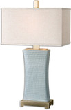 Uttermost 26673-1 Cantarana Blue Gray Table Lamp