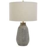 Uttermost 28484-1 Monacan Modern Shades Of Neutral Grays And Taupe Table Top Lamp