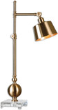Uttermost 29982-1 Laton Brushed Brass Task Lamp