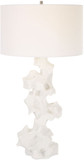 Uttermost 30198 Remnant Contemporary White Stone Table Lighting