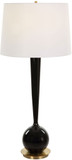 Uttermost 30286 Brielle Contemporary Polished Black Table Lighting