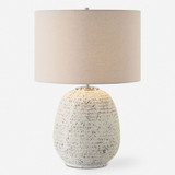Uttermost 30368-1 Danala Contemporary Stone Ivory Lighting Table Lamp
