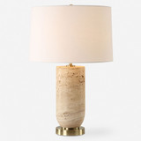 Uttermost 30409-1 Aubrey Modern Plated Brass Table Lamp Lighting