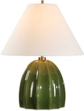 Uttermost 30558 Renna Modern Moss Green Glaze Side Table Lamp