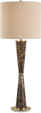 Uttermost 30579 Jameson Contemporary Chocolate Brown Marble Table Top Lamp