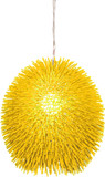 Varaluz 169P01YE Urchin Contemporary Un-Mellow Yellow Ceiling Pendant Light