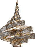Varaluz 240P06HO Flow Contemporary Hammered Ore 26" Drop Lighting Fixture