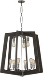 Varaluz 268C09SL Lofty Faux Zebrawood Foyer Lighting Fixture