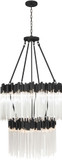 Varaluz 309C14MBFG Matrix Modern Matte Black / French Gold Ceiling Pendant Light