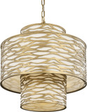 Varaluz 348P04HG Kato Contemporary Havana Gold Hanging Pendant Lighting