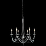 Varaluz 350C06CB Brentwood Contemporary Carbon Black Chandelier Light