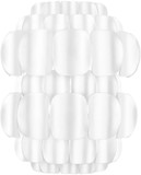 Varaluz 382W01MW Swoon Modern Matte White Wall Sconce Lighting