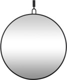 Varaluz 407A03BL Stopwatch Modern Black 40" Wall Mirror