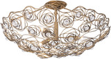 Varaluz 500S03HGOB Ethereal Rose Modern Havana Gold Ombre Ceiling Light Fixture
