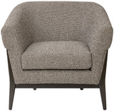 Varaluz 515CH32A Melrose Contemporary Dark Brown Oak / Earth Accent Chair