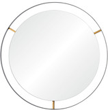 Varaluz 610000 Varaluz Casa Contemporary Matte Black Wall Mirror