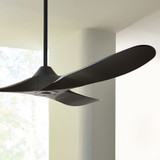 Visual Comfort Fan 3MGMR60MBK-V2 Maverick Coastal 60 Contemporary Midnight Black 60" Home Ceiling Fan