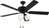 Generation Lighting 5LD52MBKF Linden Midnight Black 52" Ceiling Fan