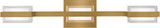 Visual Comfort Modern 700BCKMD3HNB-LED930 Kamden Contemporary Natural Brass LED 3-Light Vanity Light