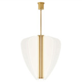 Visual Comfort Modern 700NYR30BR-LED930 Nyra Modern Plated Brass LED Drop Ceiling Light Fixture
