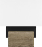 Visual Comfort Modern 700PRTSLB18B-LED930 Slab Contemporary Nightshade Black LED Light Sconce