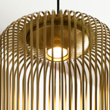Visual Comfort Modern 700TDKAI1BR-LED930 Kai Modern Plated Brass LED Hanging Light