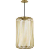 Visual Comfort Modern 700TDKAI1BR-LED930 Kai Modern Plated Brass LED Hanging Light