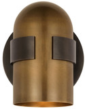Visual Comfort Modern AKWS34027BDZ/BWB Octavia Modern Blackened Bronze / Bright Worn Brass LED Lighting Sconce